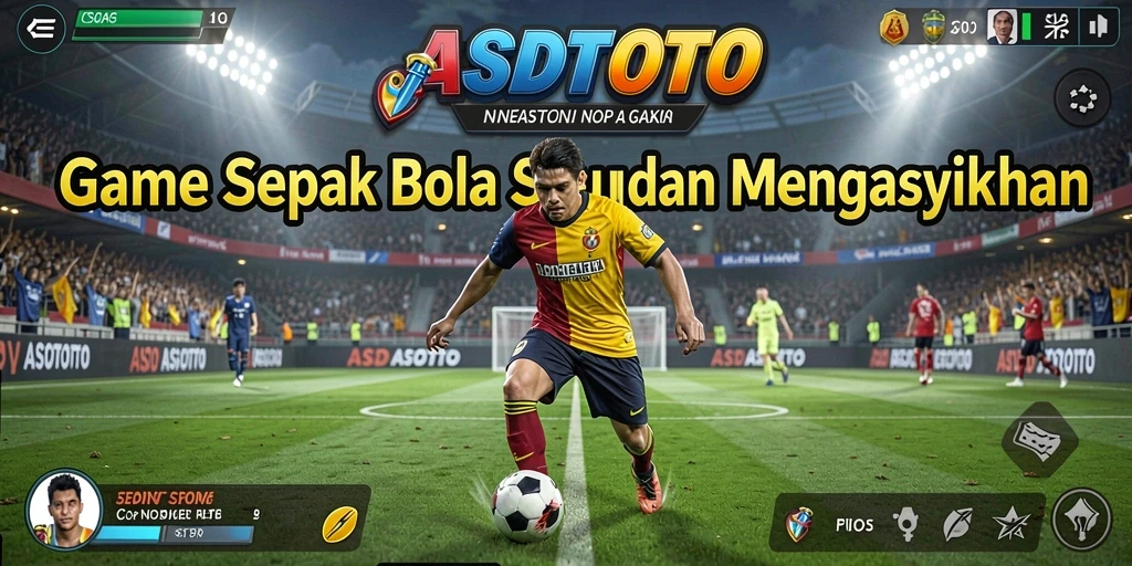 Tampilan gameplay menarik dari ASDTOTO dengan aksi sepak bola yang mendebarkan.