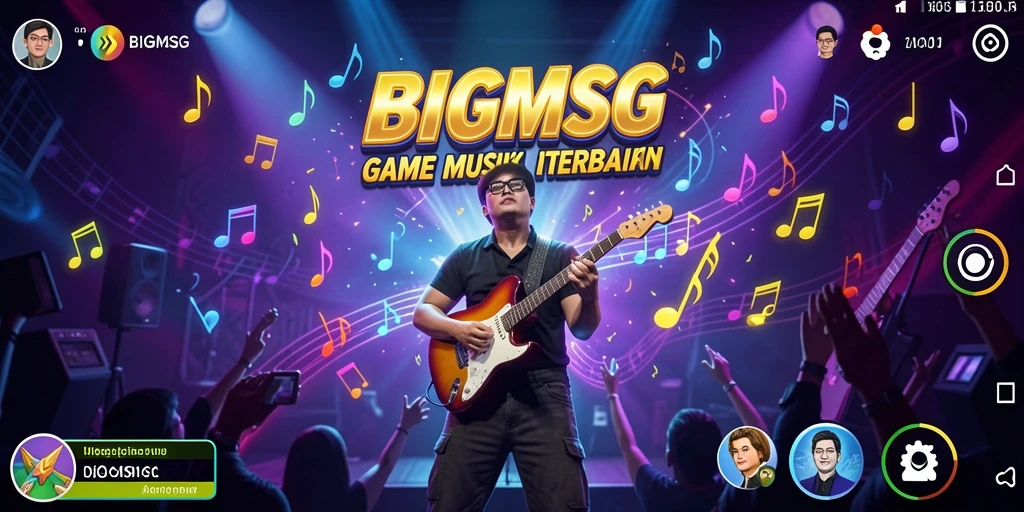 Gambaran gameplay BIGMSG yang seru dan interaktif.