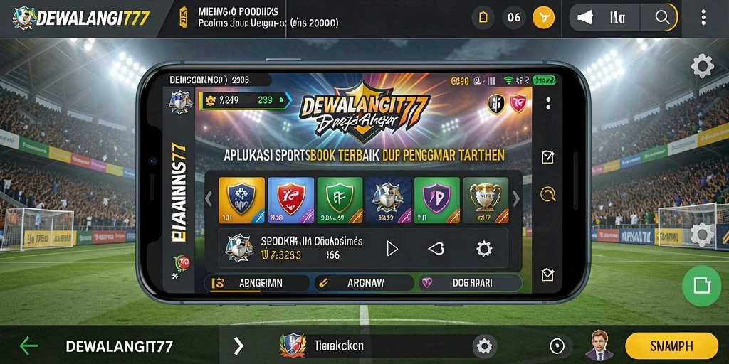 Tampilan gameplay seru dan menarik dari DEWALANGIT77 di layar ponsel.