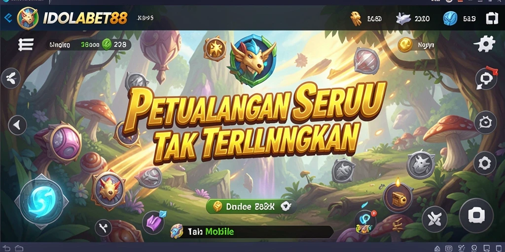 Tampilan gameplay IDOLABET88 yang menantang dan penuh warna.