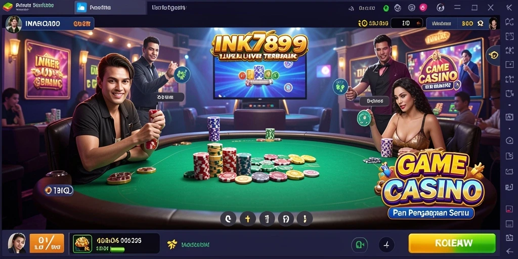 Tampilan gameplay yang seru dalam INK789 Live Casino.