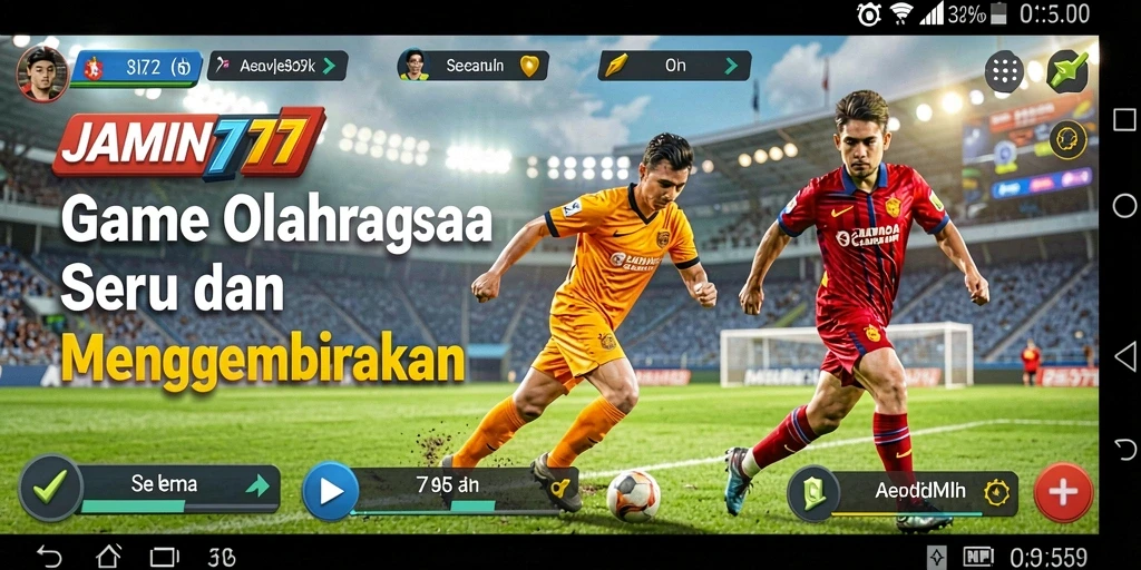 Tampilan seru dan interaktif dari game olahraga JAMIN777.