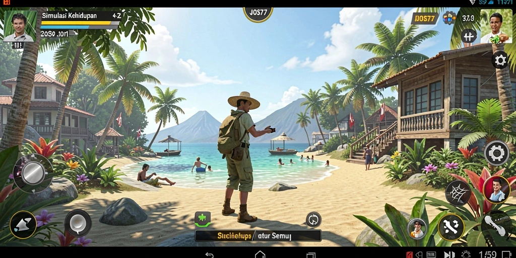Tampilan gameplay <strong>JOS77</strong> yang menarik dan interaktif dalam simulasi kehidupan.