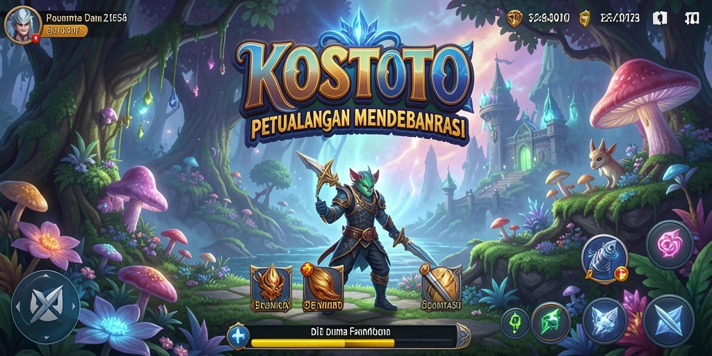 Screenshot gameplay KOSTOTO menampilkan aksi petualangan seru.