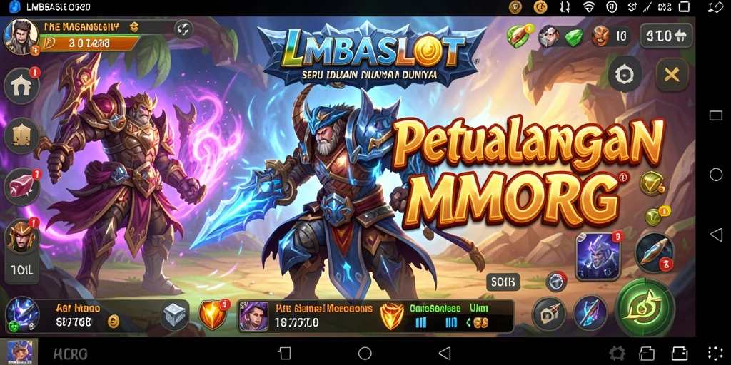 Gameplay LMBASLOT yang penuh aksi dan petualangan seru.