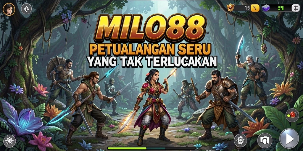 Tampilan gameplay seru di dunia petualangan MILO88.