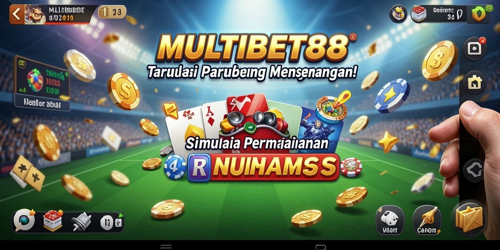 Tampilan gameplay seru dari MULTIBET88 yang menggambarkan simulasi taruhan.