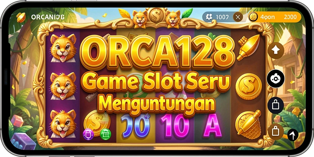 Tampilan gameplay ORCA128 yang menarik dan penuh warna.