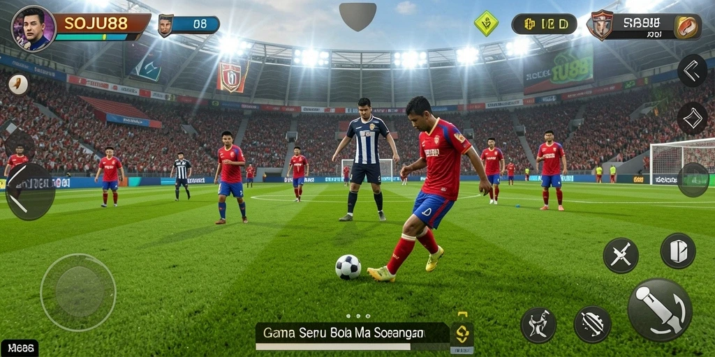 Gameplay seru dalam permainan sepak bola SOJU88.