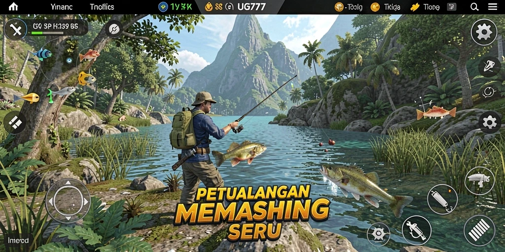 Tangkapan ikan yang besar dalam gameplay UG777 yang menegangkan.