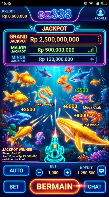 Tampilan aplikasi ez338 di perangkat Android.
